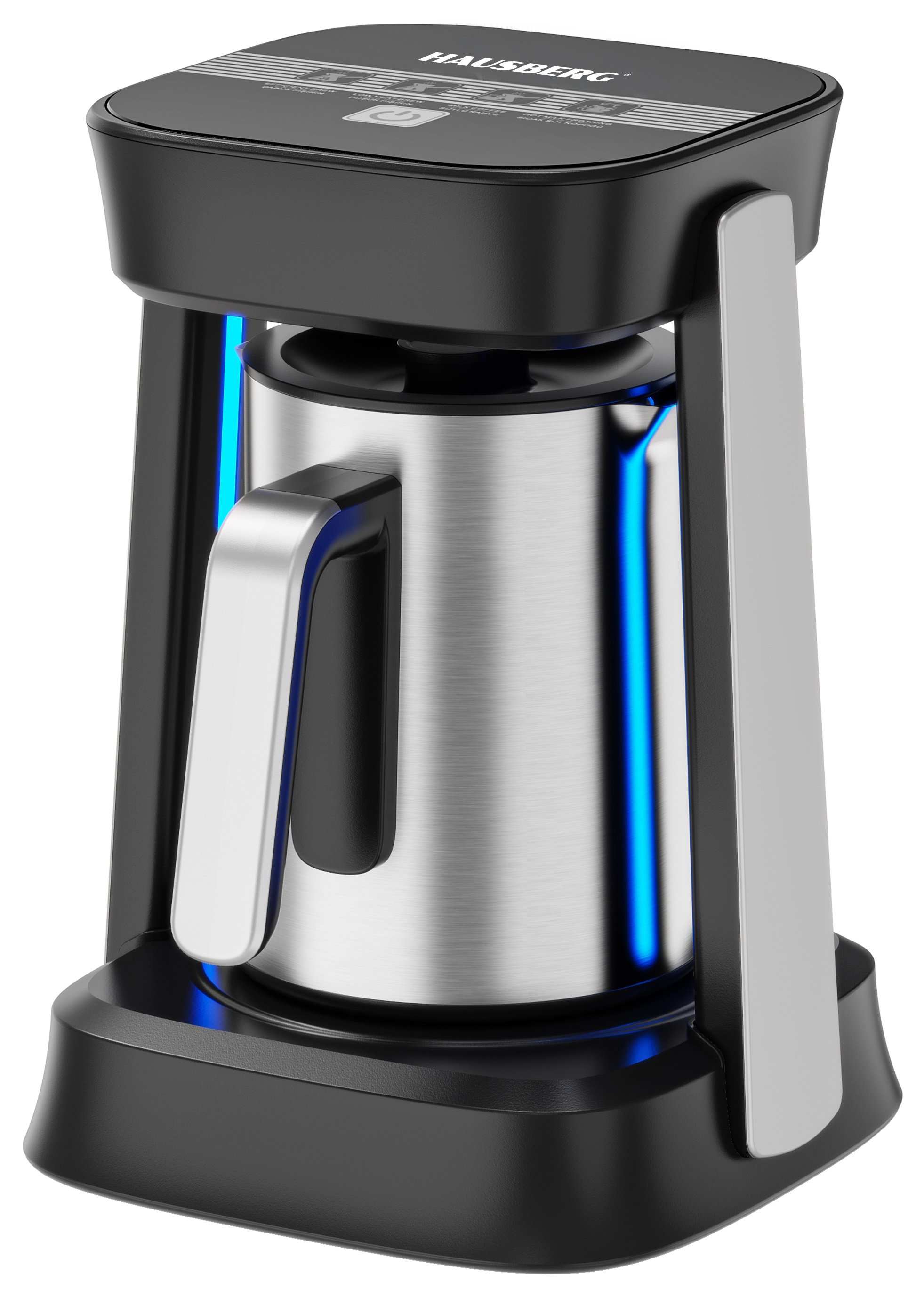 DIGITAL TURKISH COFFEE MAKER WITH MILK FROTHER